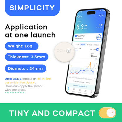 Ottai CGM 持續葡萄糖監測系統（M8），2盒