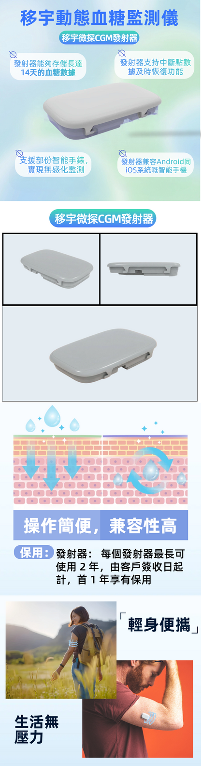 移宇微探CGM發射器, 1盒